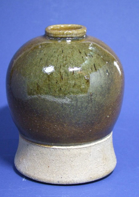 green brown vase